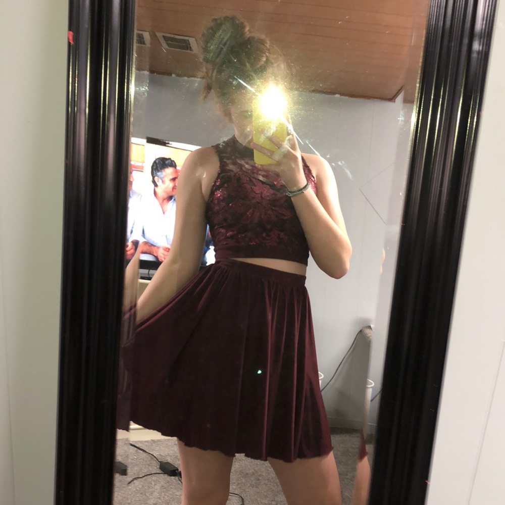 2 piece homecoming dress
